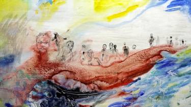 Saatchi Art Artist Johannes Caspersen; Paintings, “the flood- die schwemme” #art