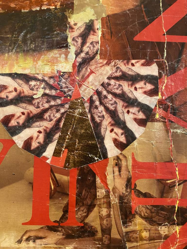 Original Abstract Popular culture Collage by Susan Richardson