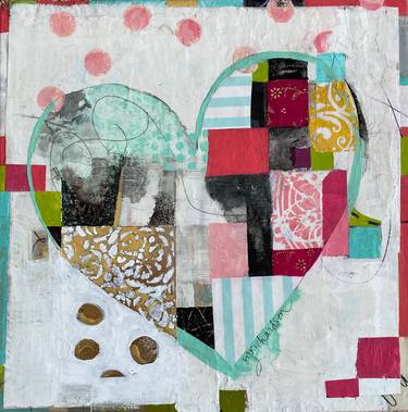 Print of Abstract Expressionism Abstract Collage by Susan Richardson
