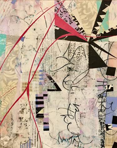 Original Abstract Collage by Susan Richardson