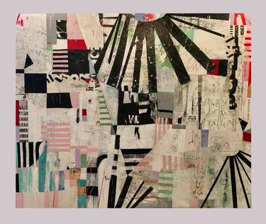 Original Abstract Expressionism Abstract Collage by Susan Richardson