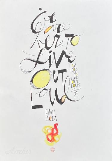 Print of Modern Calligraphy Paintings by Susan Richardson