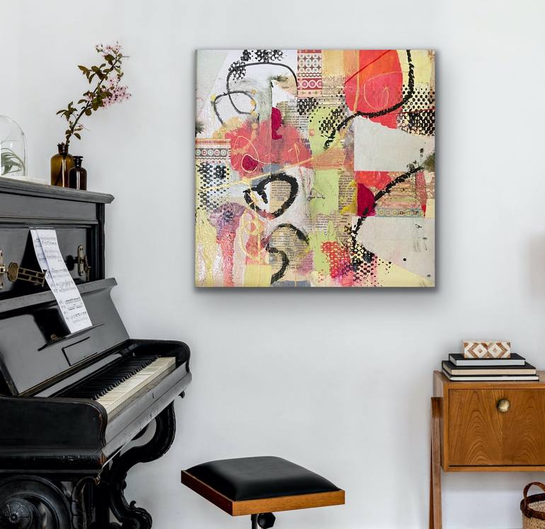 Original Abstract Expressionism Abstract Mixed Media by Susan Richardson