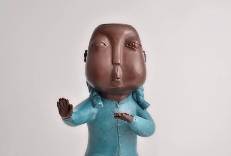 Original Art Deco Sports Sculpture by Jiahui Wu