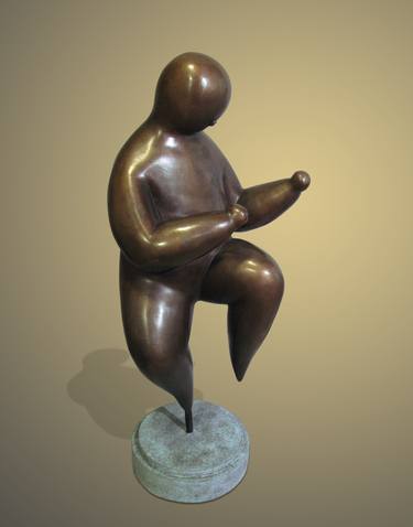 Original Art Deco Sports Sculpture by Jiahui Wu