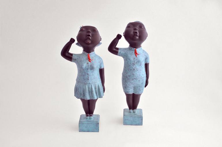 Print of Children Sculpture by Jiahui Wu