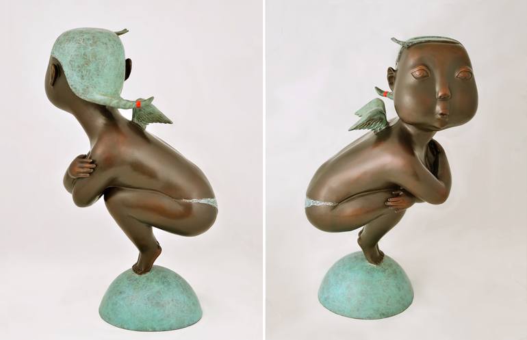 Original Art Deco Body Sculpture by Jiahui Wu