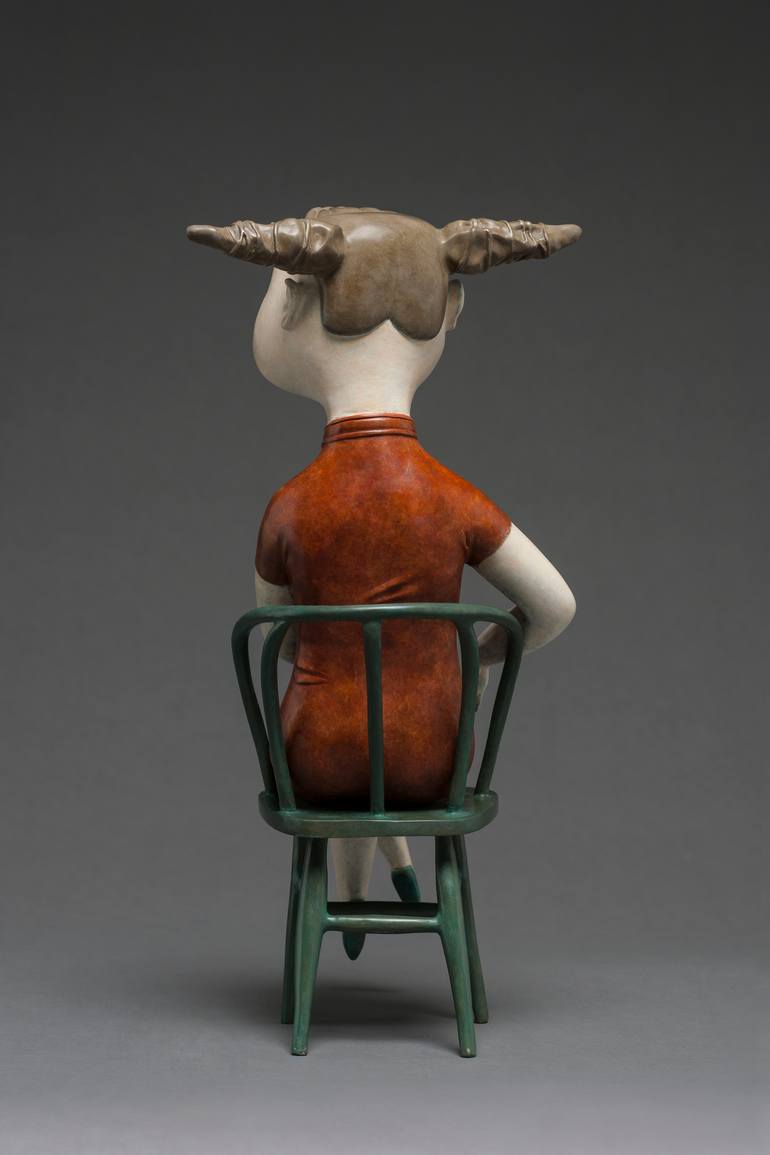 Original Art Deco Fashion Sculpture by Jiahui Wu