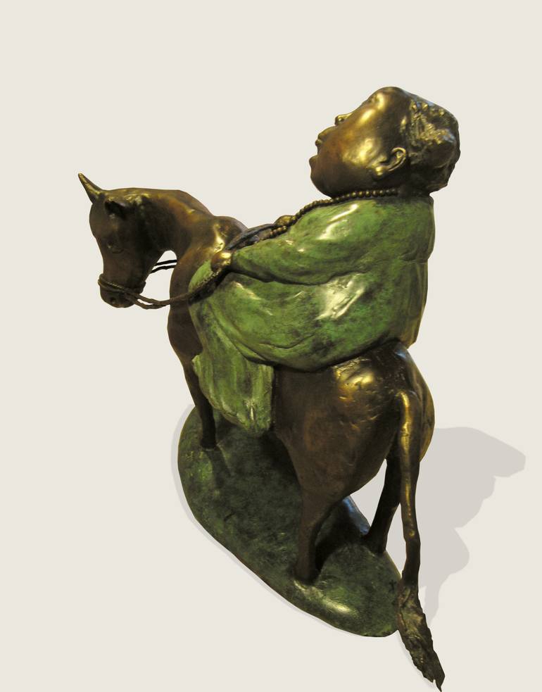 Original Art Deco Pop Culture/Celebrity Sculpture by Jiahui Wu