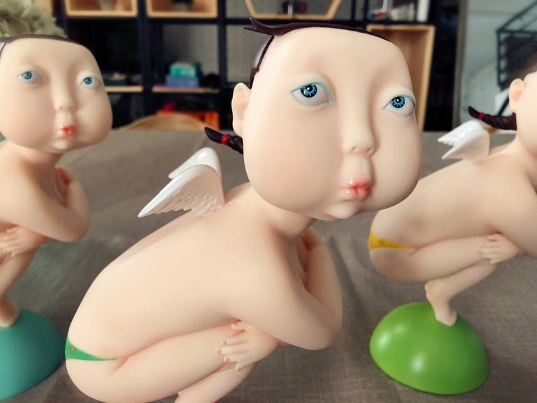 Original Art Deco Body Sculpture by Jiahui Wu