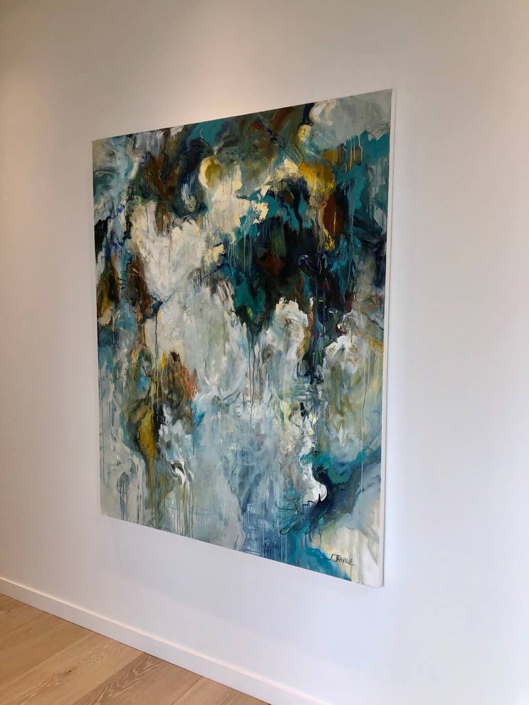Original Abstract Expressionism Abstract Painting by Jeanette Jarville