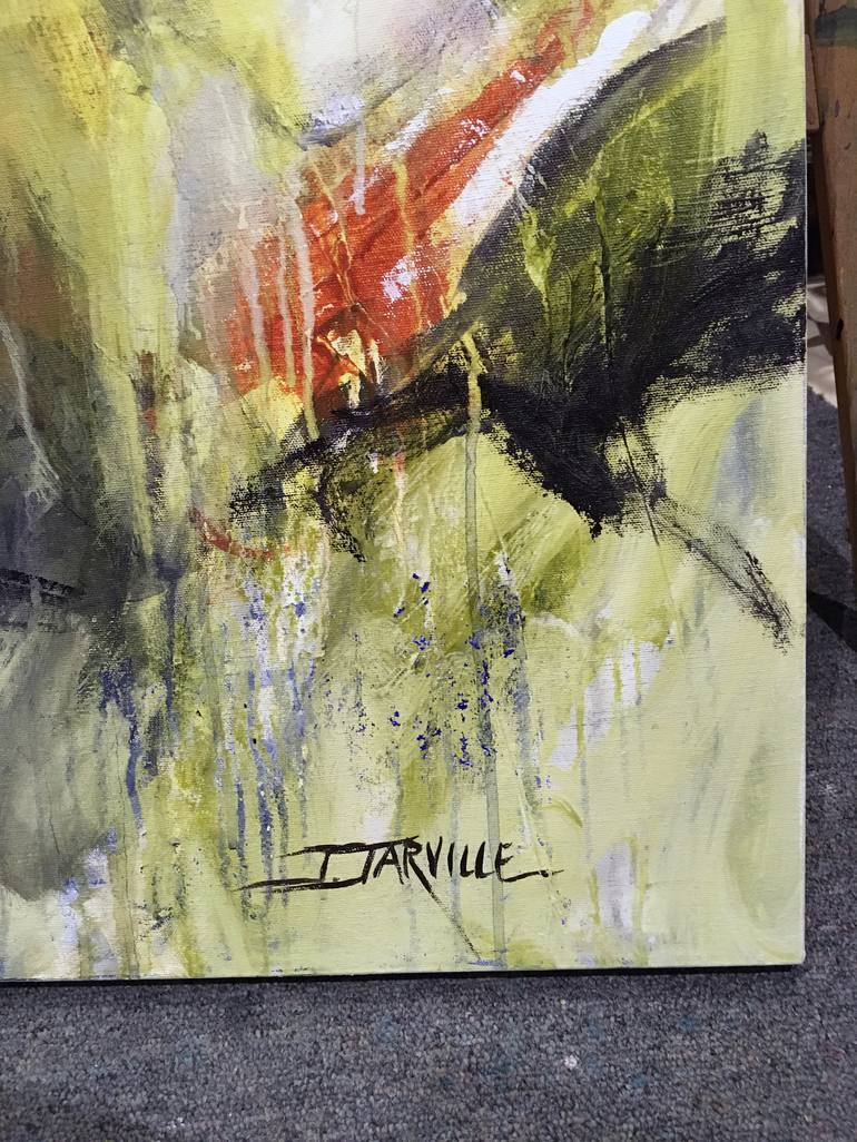 Original Abstract Expressionism Abstract Painting by Jeanette Jarville