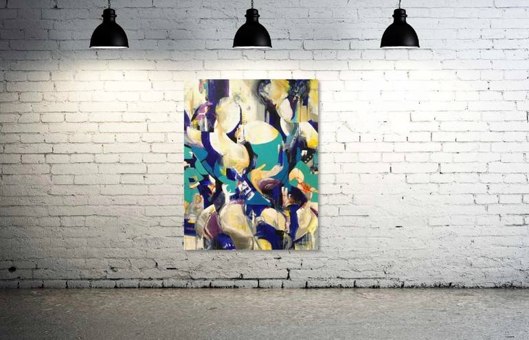 Original Abstract Expressionism Abstract Painting by Jeanette Jarville