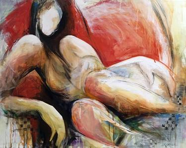 Print of Abstract Expressionism Women Paintings by Jeanette Jarville