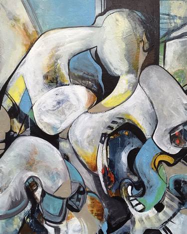 Print of Cubism Abstract Paintings by Jeanette Jarville
