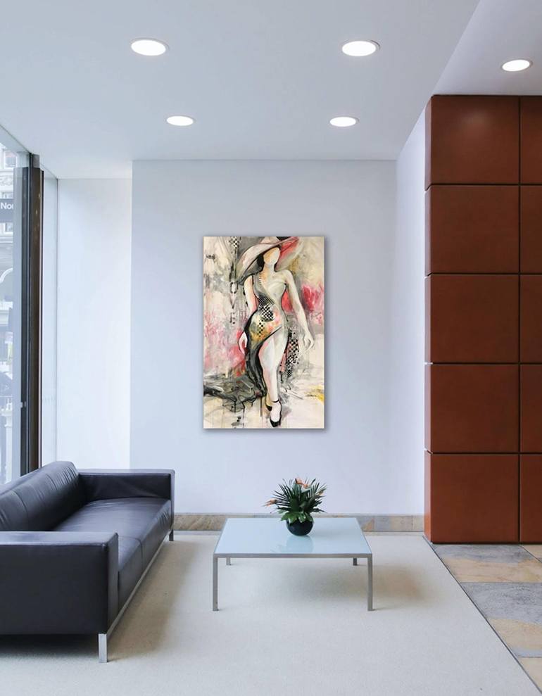 Original Abstract Expressionism Fashion Painting by Jeanette Jarville