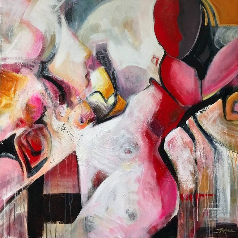 Print of Abstract Expressionism Abstract Paintings by Jeanette Jarville