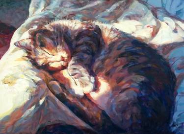 Original Impressionism Animal Paintings by Frank Fang