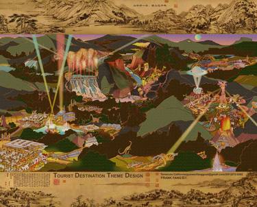 Print of Art Deco Fantasy Digital by Frank Fang