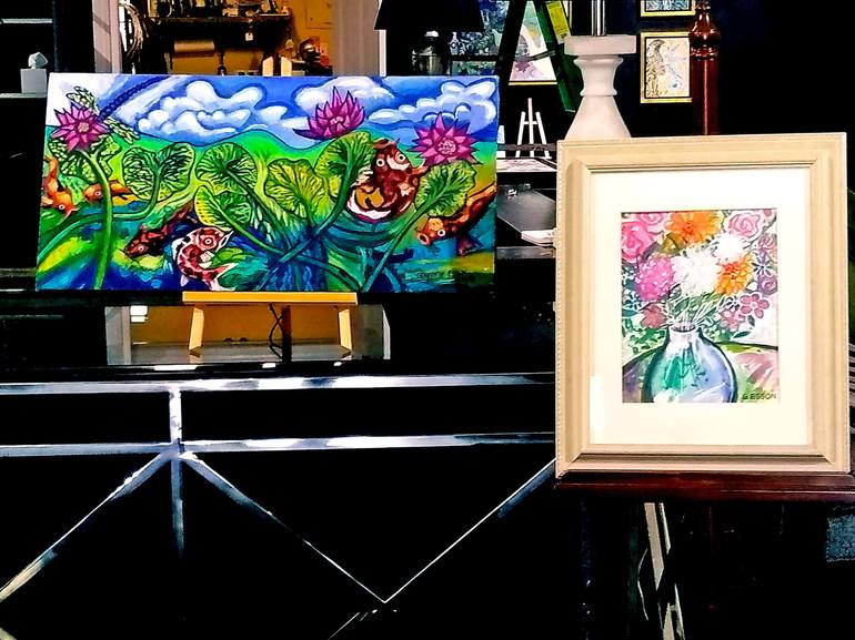 Original Floral Painting by Genevieve Esson
