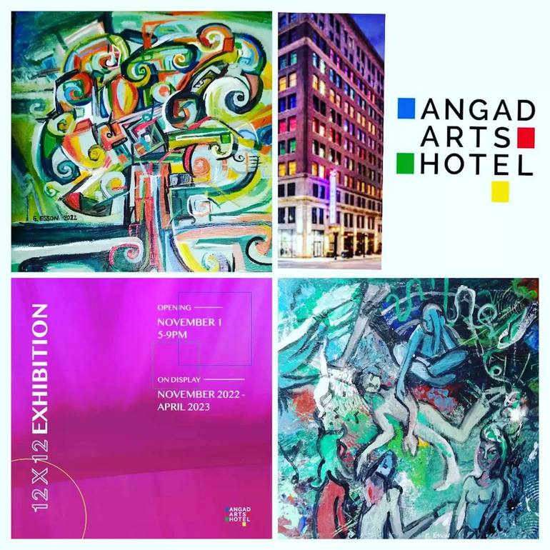 Original Contemporary Abstract Painting by Genevieve Esson