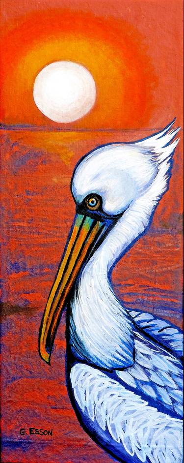 Pelican at Sunrise thumb