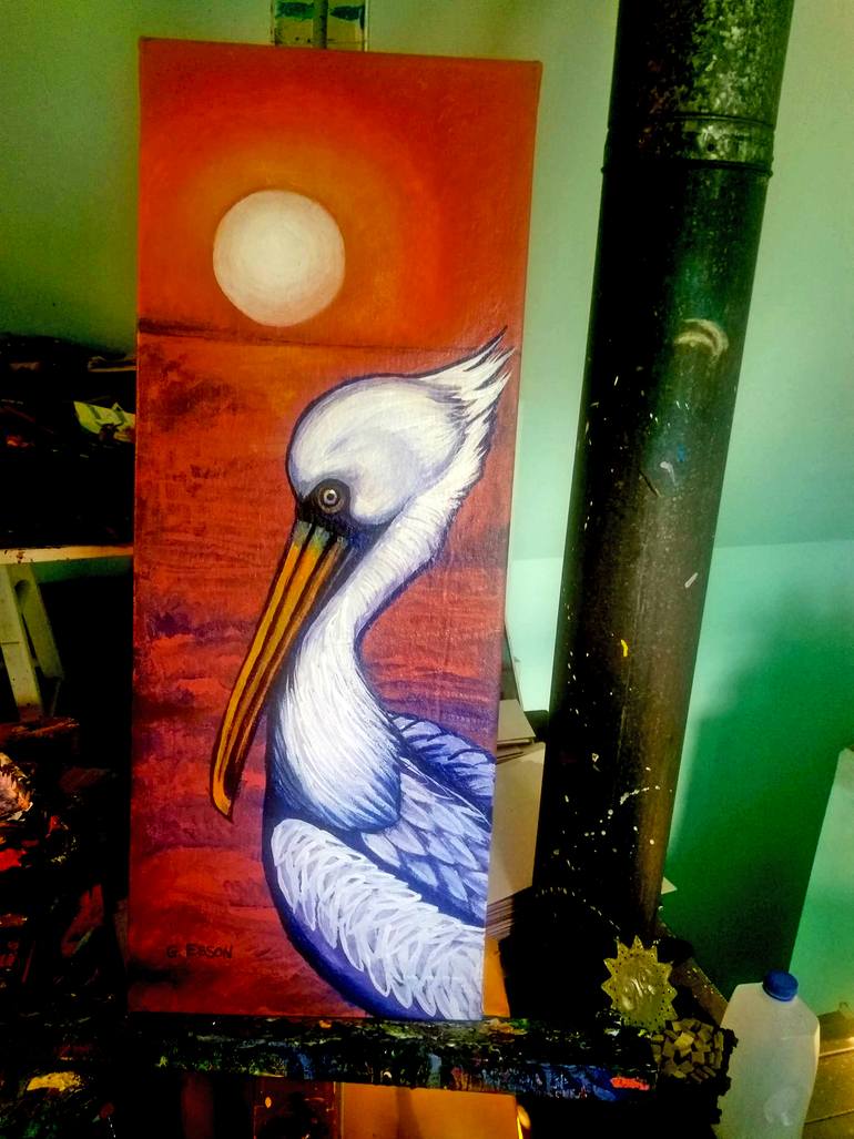 Original Contemporary Animal Painting by Genevieve Esson
