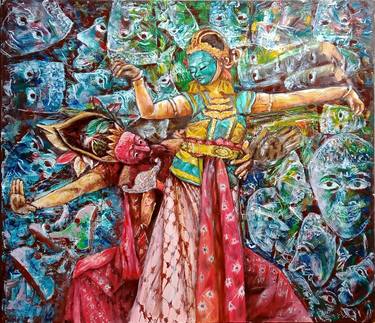 Original Abstract Culture Paintings by Edie Supriyanto