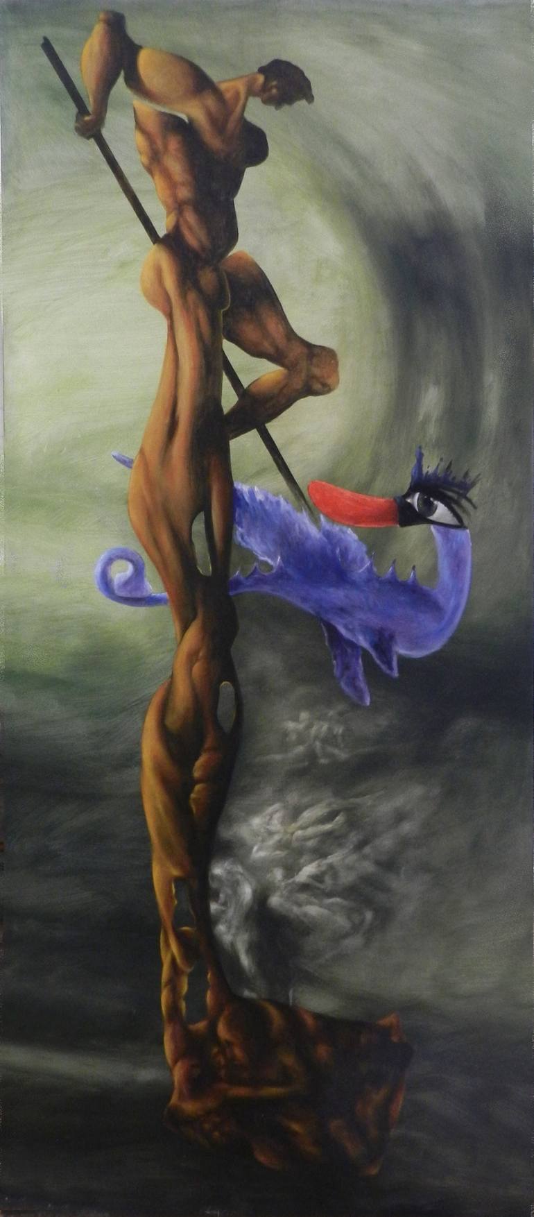 Print of Surrealism Classical mythology Paintings by Paco Morgado