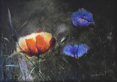 Original Abstract Floral Paintings by paco morgado
