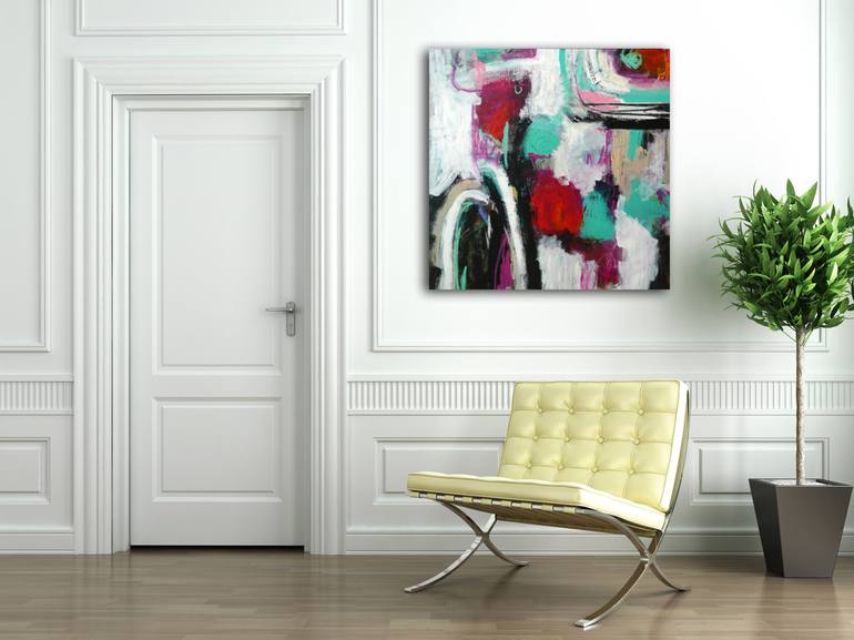 Original Abstract Expressionism Abstract Painting by Emma Ball