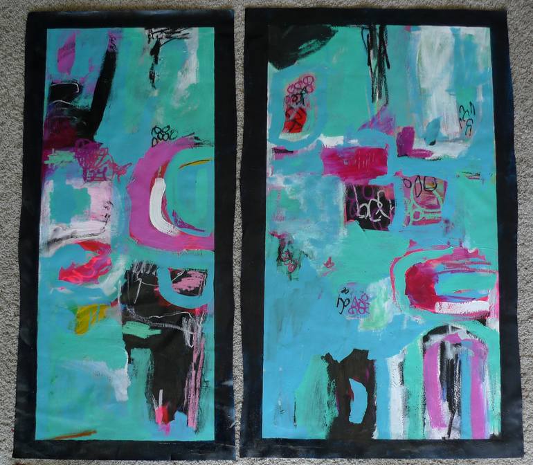 Original Abstract Expressionism Abstract Painting by Emma Ball