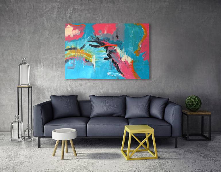 Original Abstract Expressionism Abstract Painting by Emma Ball