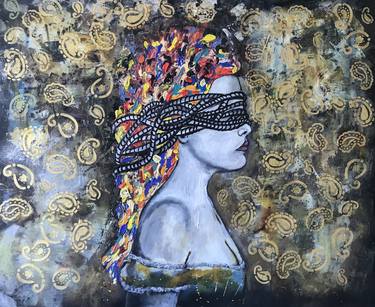 Print of Women Paintings by Samar Kamel