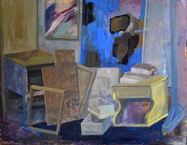 Original Abstract Interiors Paintings by An P