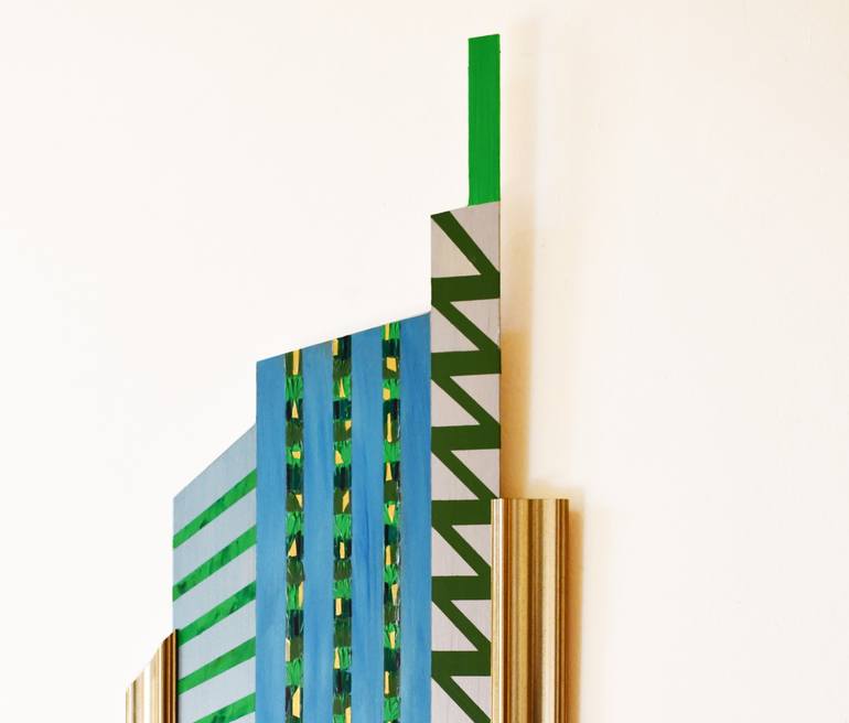 Original Geometric Architecture Sculpture by Zeljka Paic