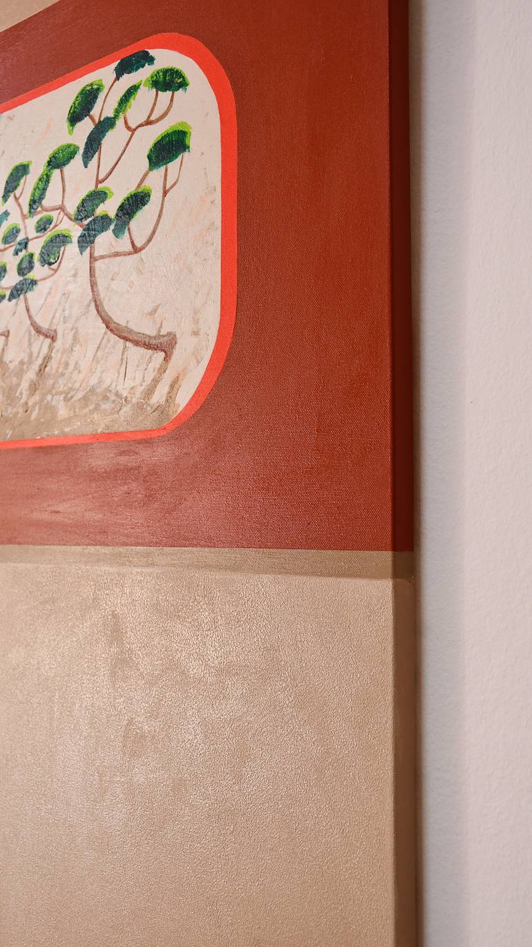 Original Geometric Architecture Painting by Zeljka Paic