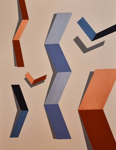 Print of Geometric Abstract Paintings by Zeljka Paic