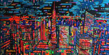 Original Cities Painting by Andy Reiben