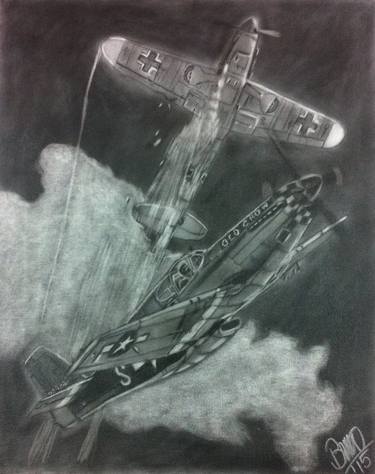 Print of Airplane Drawings by Bruno Potesta