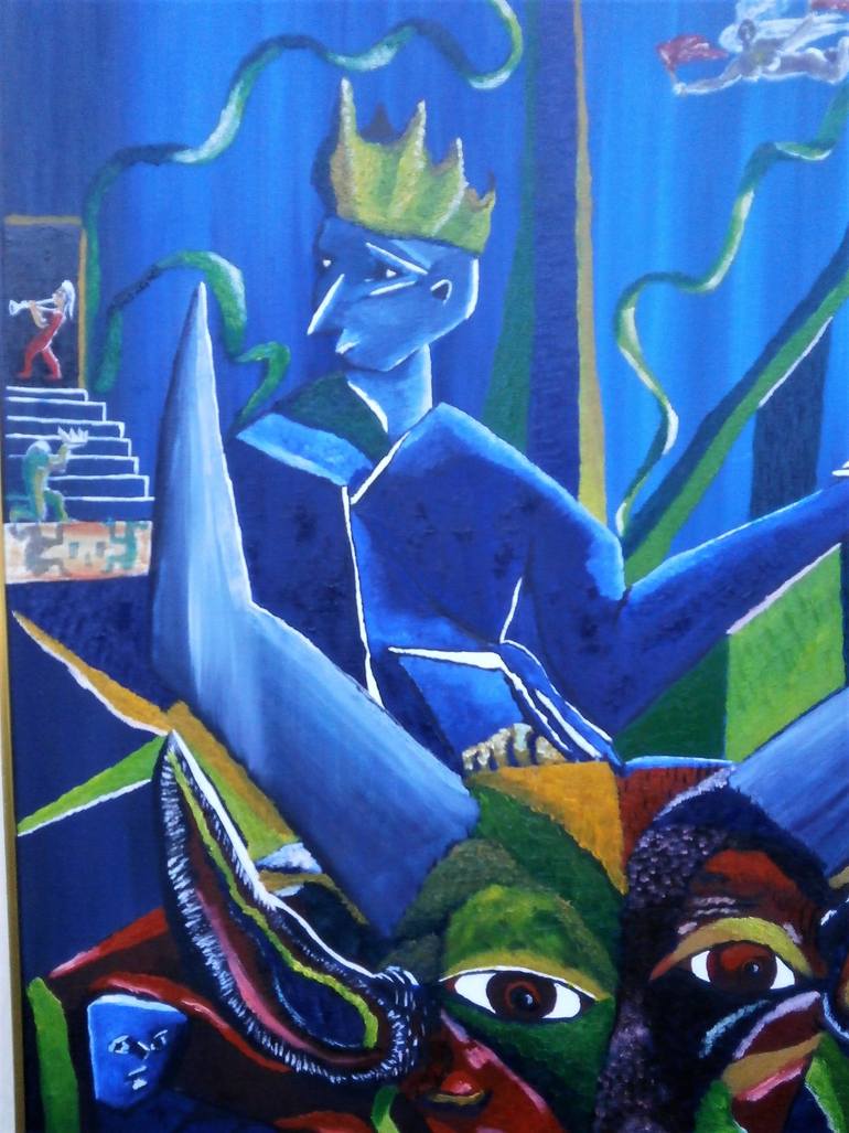 Original Abstract Pop Culture/Celebrity Painting by Maurice Lexington Ellis