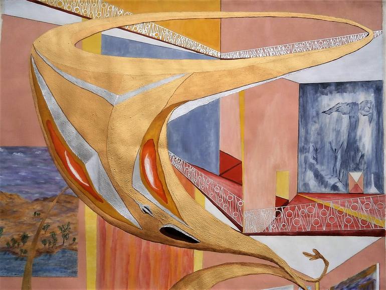 Original Art Deco People Painting by Maurice Lexington Ellis