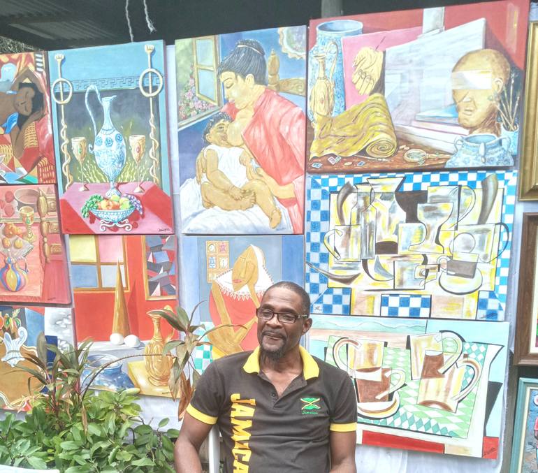 Original Abstract Expressionism Abstract Painting by Maurice Lexington Ellis