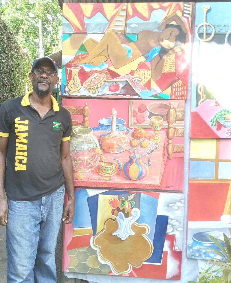 Original Abstract Expressionism Abstract Painting by Maurice Lexington Ellis