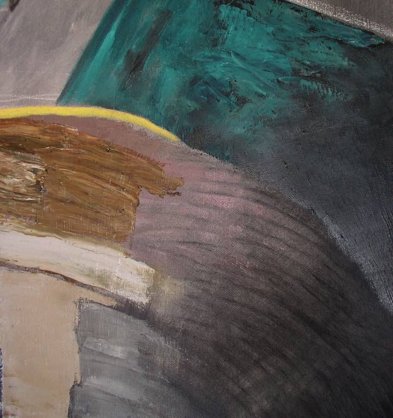 Original Abstract Men Painting by Raul Eberhard