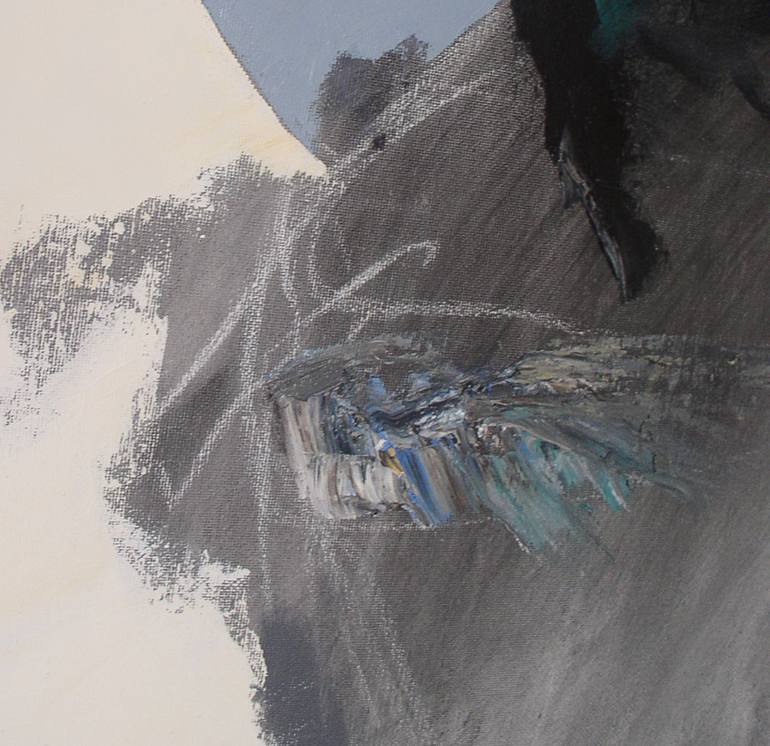 Original Abstract Men Painting by Raul Eberhard