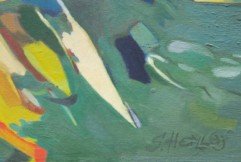 Original Conceptual Family Painting by Samuel Hallaj
