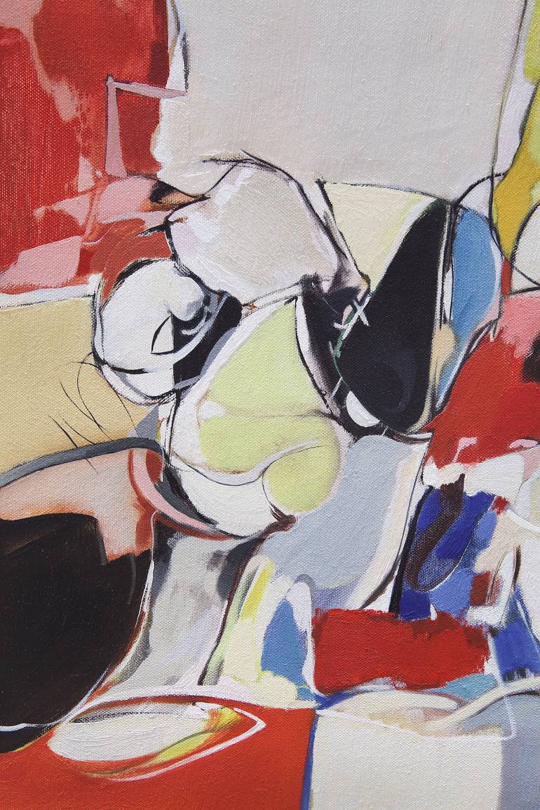 Original Conceptual Abstract Painting by Samuel Hallaj