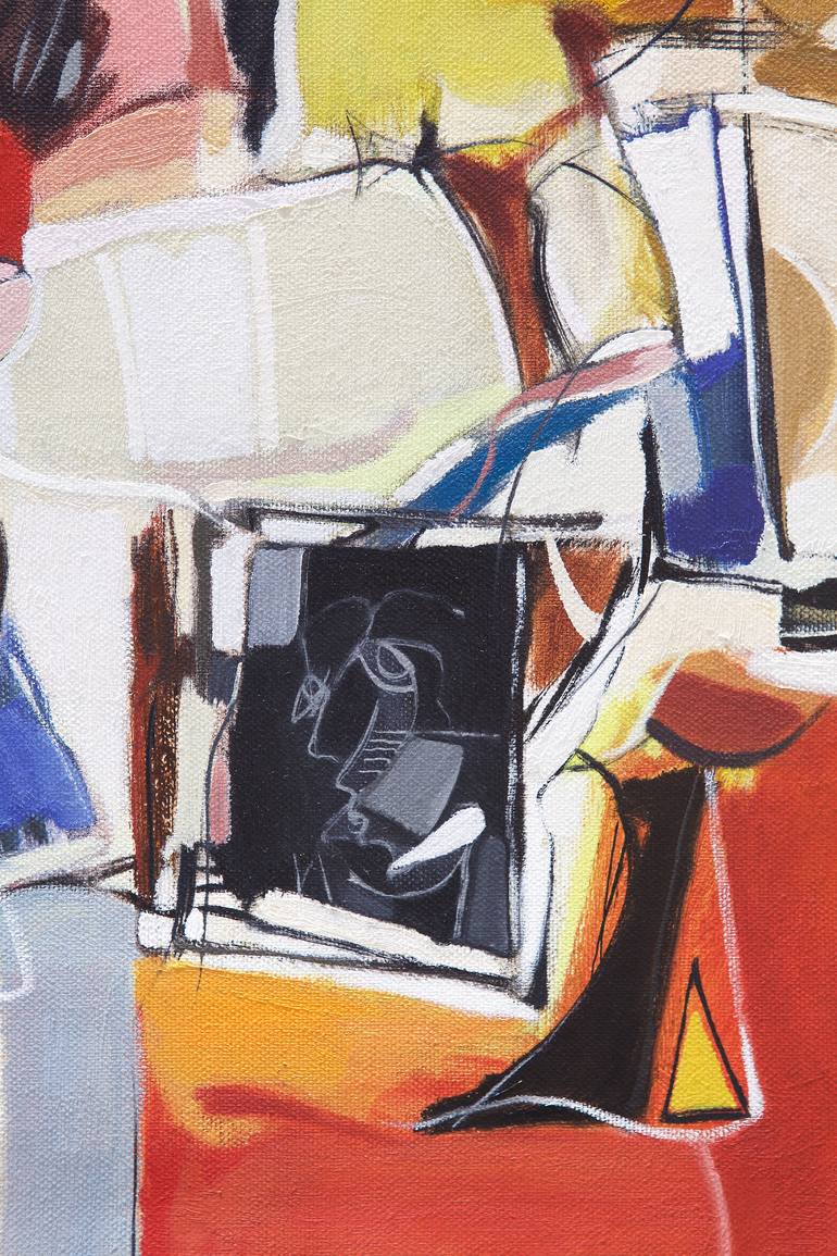 Original Conceptual Abstract Painting by Samuel Hallaj