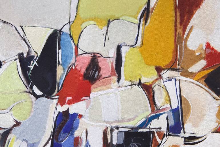 Original Conceptual Abstract Painting by Samuel Hallaj